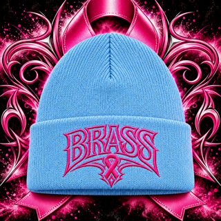 Brass Breast Cancer Awareness Beanies
