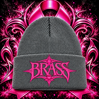 Brass Breast Cancer Awareness Beanies
