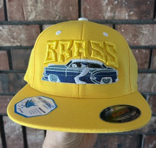 Brass Signature 3D Embroidery Cap: Lowrider Style Yellow