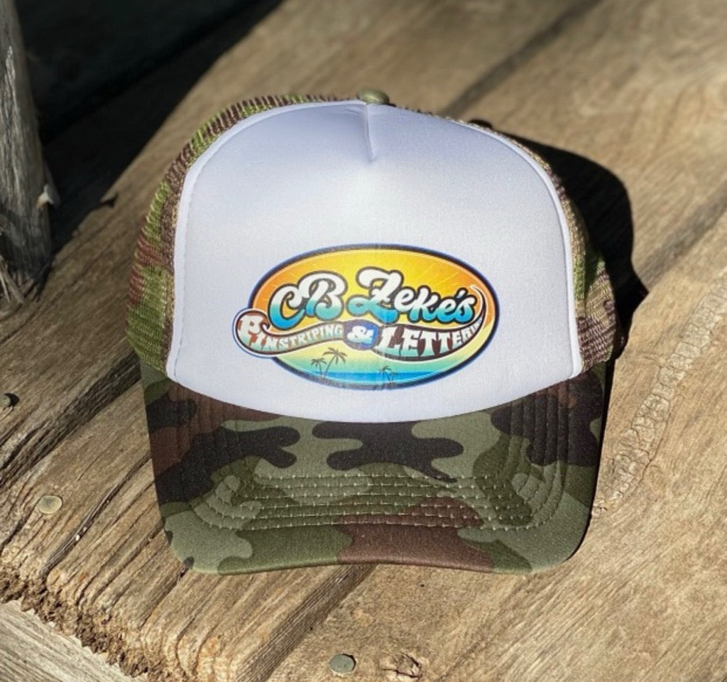 Special Edition CB Zeke Pinstriping and Lettering Hats Limited Supply