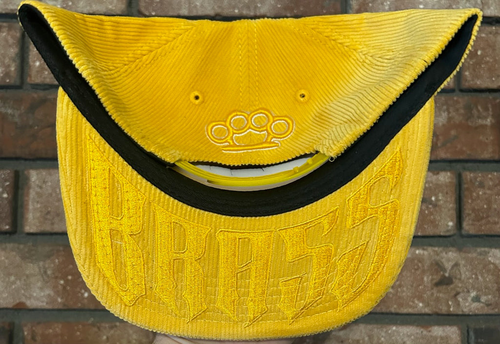 Brass Corduroy 3D Embossed Hat